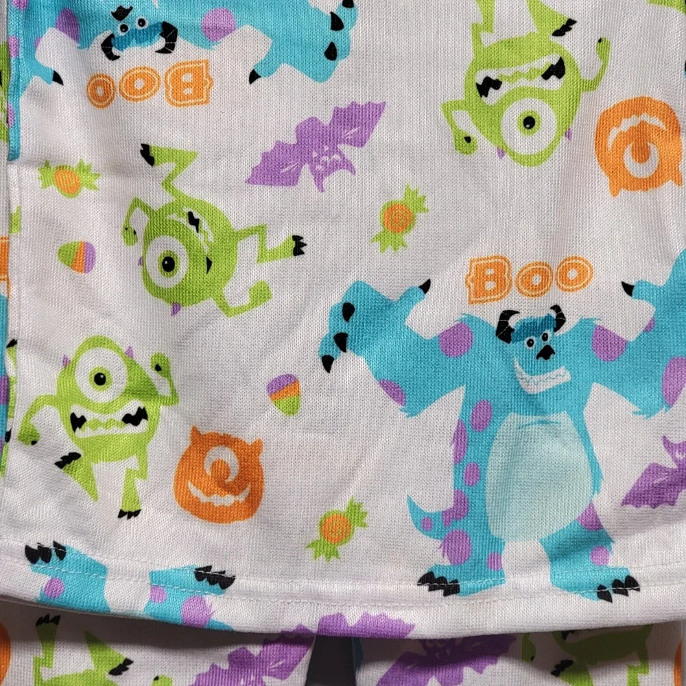 Disney‎ Monsters Inc Halloween Pajamas Toddler Sulley Mike Wazowski 2pc Set NEW